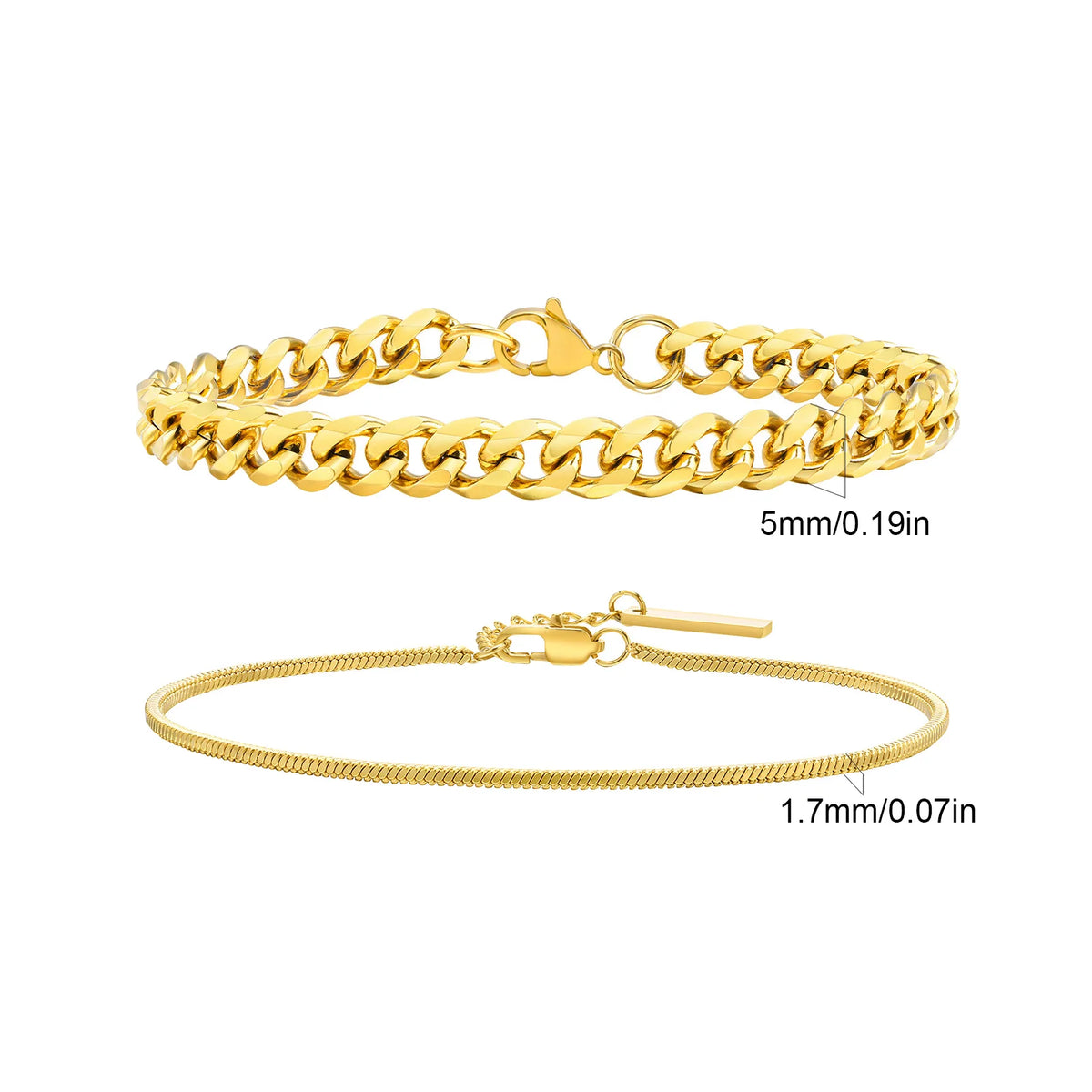 PENDRA Cuban Black Bracelet