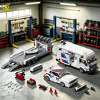 1536Pcs Building Block Race Car Trailer & Van Model Kit DIY Vehicle Transporter Se Assembly Construction Toy Educational Puzzle