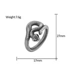 PENDRA Snakeband Simple Stainless Steel Snake Ring