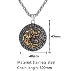 PENDRA Wolf Rune Viking Necklace