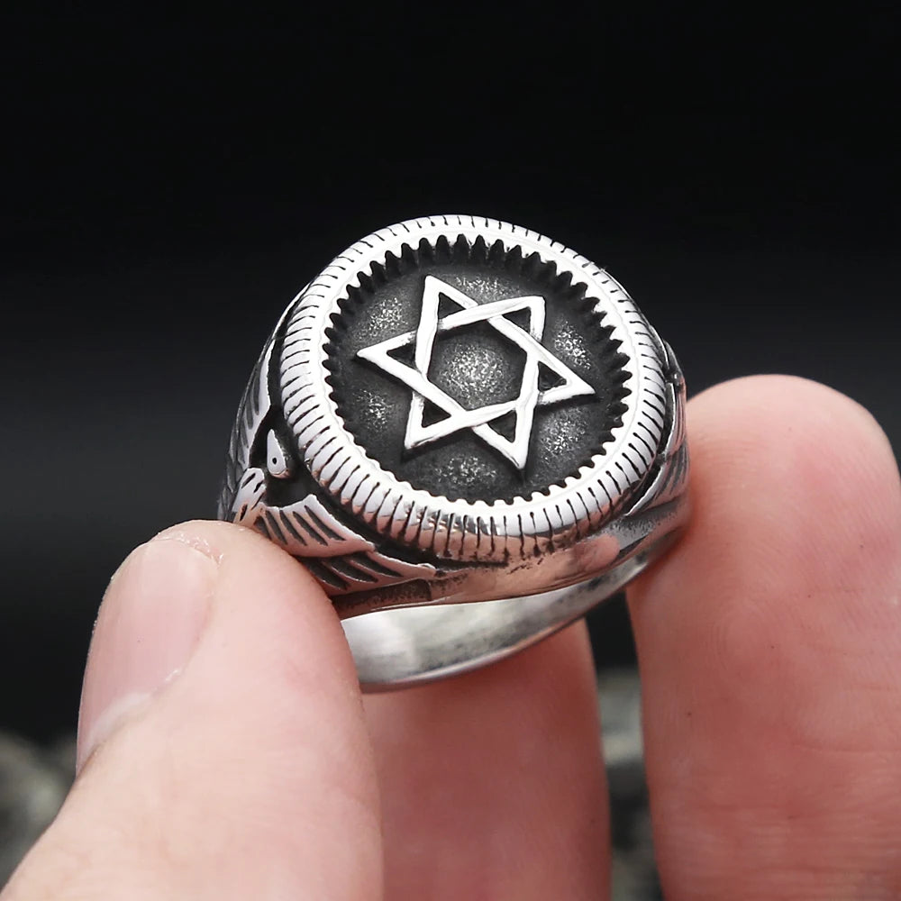 PENDRA Hexagram Star of David Ring
