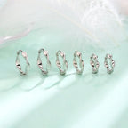 PENDRA Hoop Mobius Sterling Silver Earrings