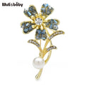 PENDRA Crystelle Crystal Flower Brooch