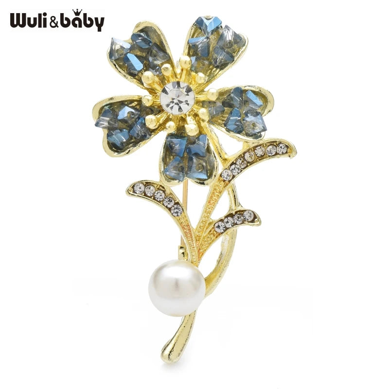 PENDRA Crystelle Crystal Flower Brooch