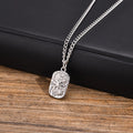 PENDRA Dog Hammered Dog Tag Necklace