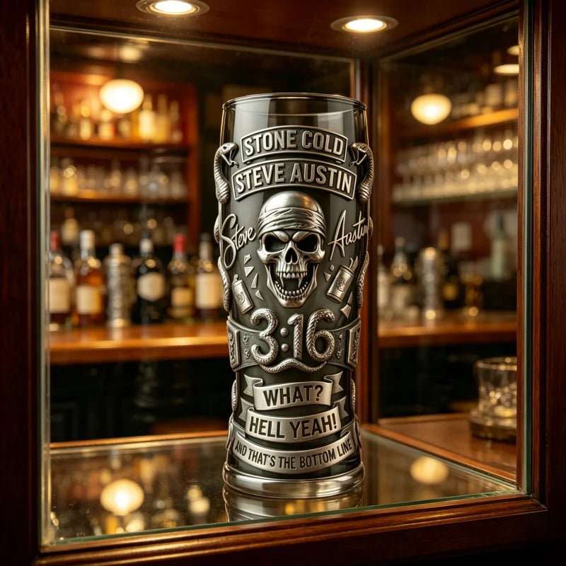Stone Cold Steve Austin Memorial Cup Stone Cold 3:16 Embossed Beer Cup Wrestling Peripheral