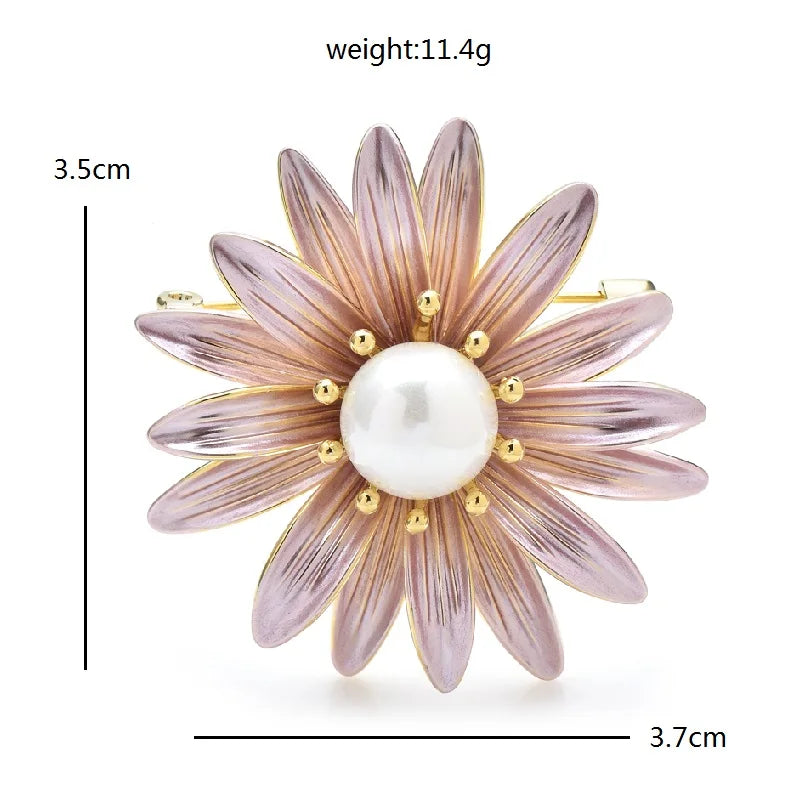 PENDRA Daisyelle Daisy Flower Brooch