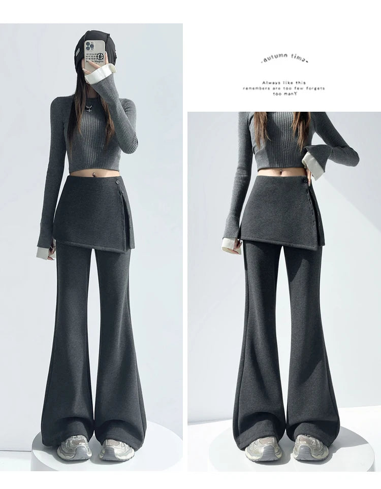 PENDRA Fake Two Pieces Pants