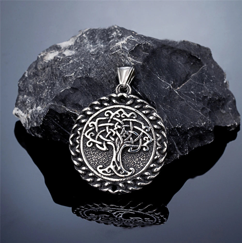 PENDRA Tree Life Rune Viking Necklace