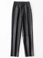 PENDRA Waist Straight Leg Elastic Pants