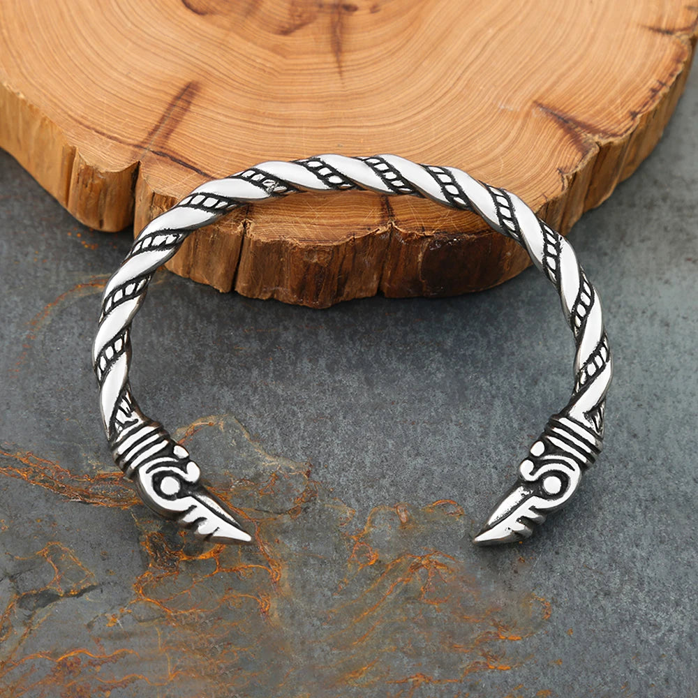 PENDRA Ravencrest Stainless Steel Viking Bracelet