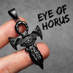 PENDRA Eye Horus Steel Necklace
