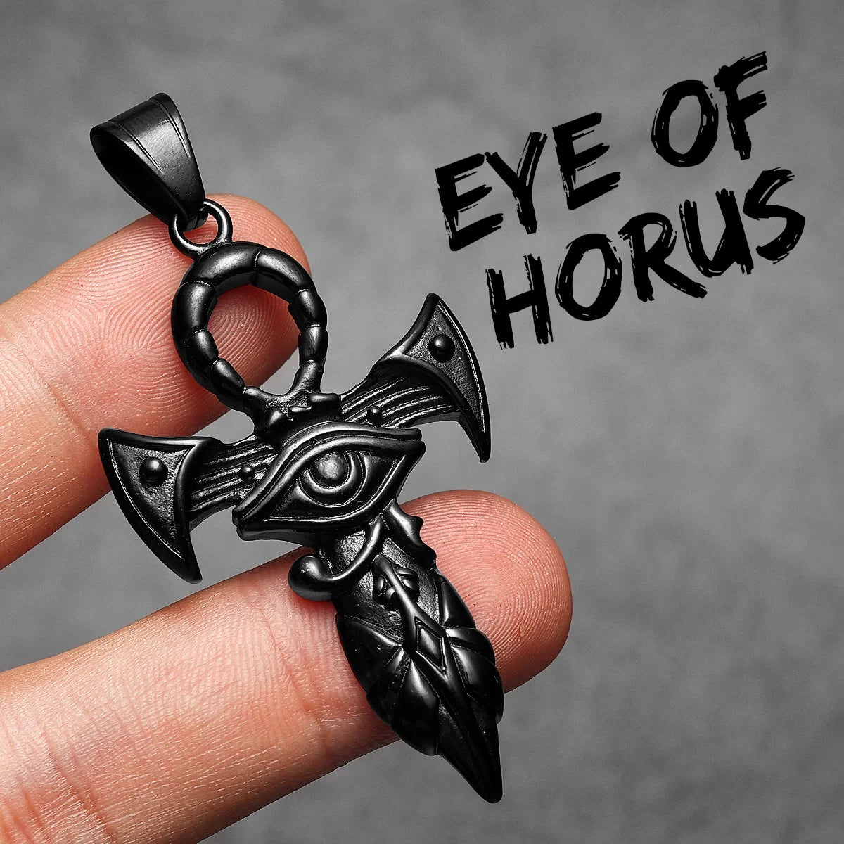 PENDRA Eye Horus Steel Necklace