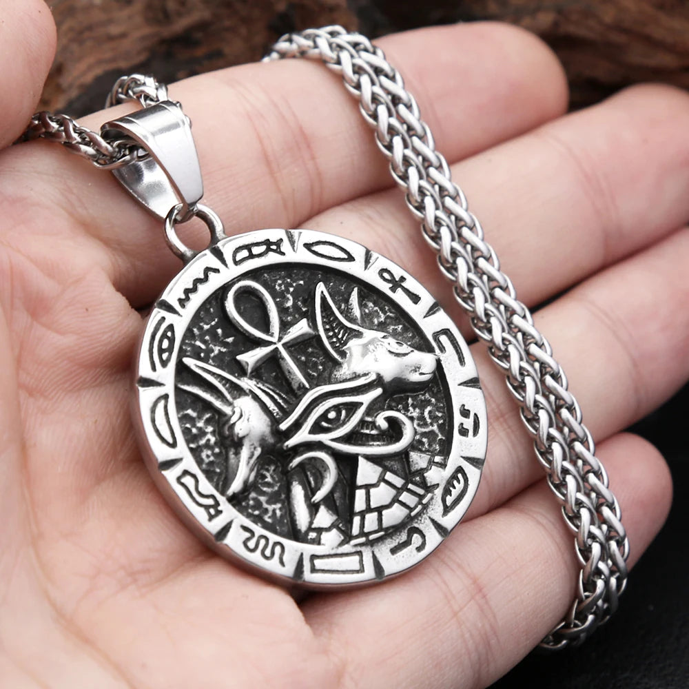 PENDRA Anubisankh 316L Stainless Steel Ankh Pendant