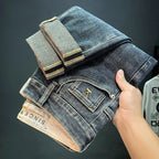New Arrival Korean Style Pants Men's Luxury Harajuku Designer Cowboy Kpop Brand Denim Slim Pencil Pants Men's Jeans for Autumn