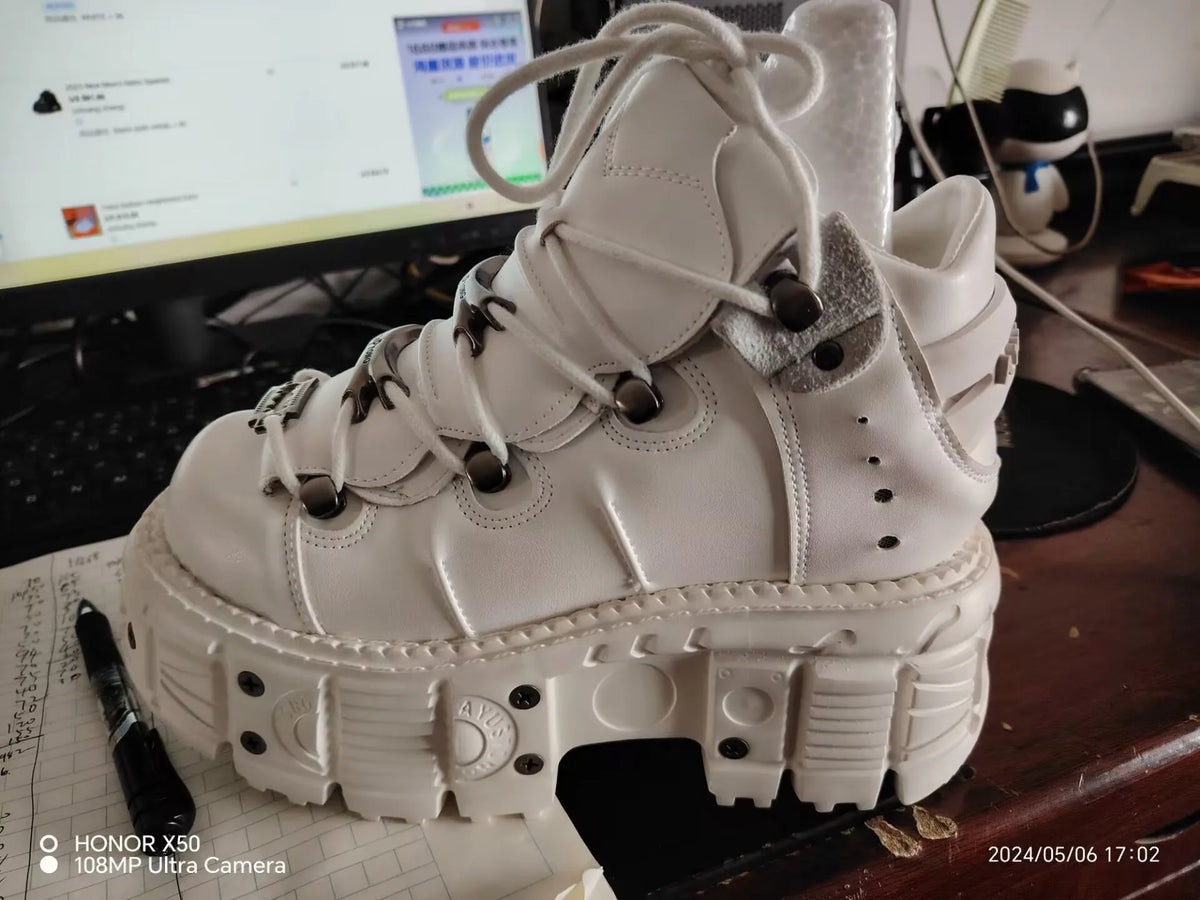 PENDRA Lace Platform Cyberpunk Shoes