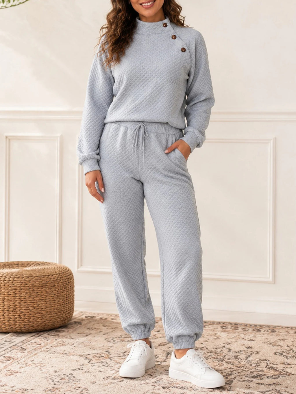 PENDRA Minimalist Grey Two Two-Piece Set