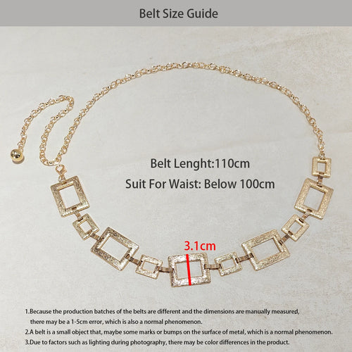 Luxury Desiner Metal Chatelaine Haute Couture Summer Dress With Fashionable Ins Style Decorative Plus Waist Chain Belt For Women