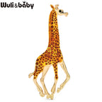 PENDRA Lovely Enamel Giraffe Brooch