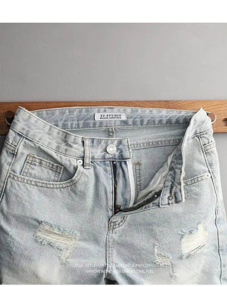 PENDRA Light Blue Korean Shorts
