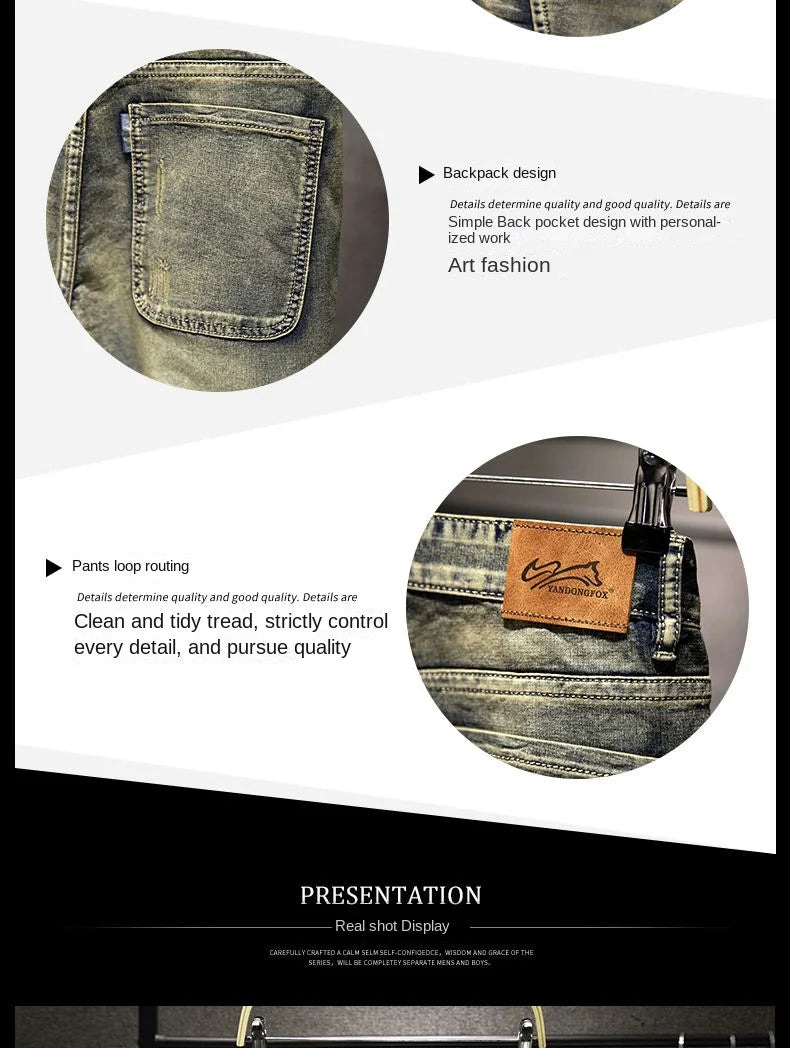 PENDRA Denim Straight Pants