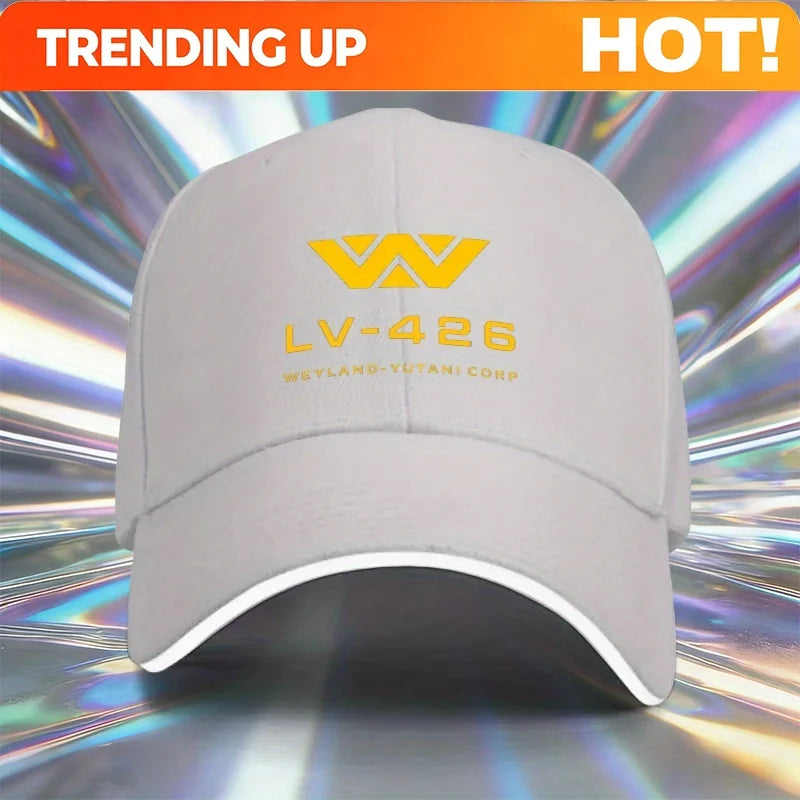 1 LV-426 Sandwich Baseball Cap, Unisex, Simple, Lightweight, Adjustable Outdoor Sun Hat, an Ideal Gift for Parties, Gatherings