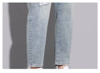 Ripped Jeans Men's 2025 Summer New Trendy Brand Ruffian Handsome Slim-fitting Elastic Straight Trendy Casual Cargo Work Pants