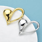 PENDRA Stainless Steel Heart Brooch