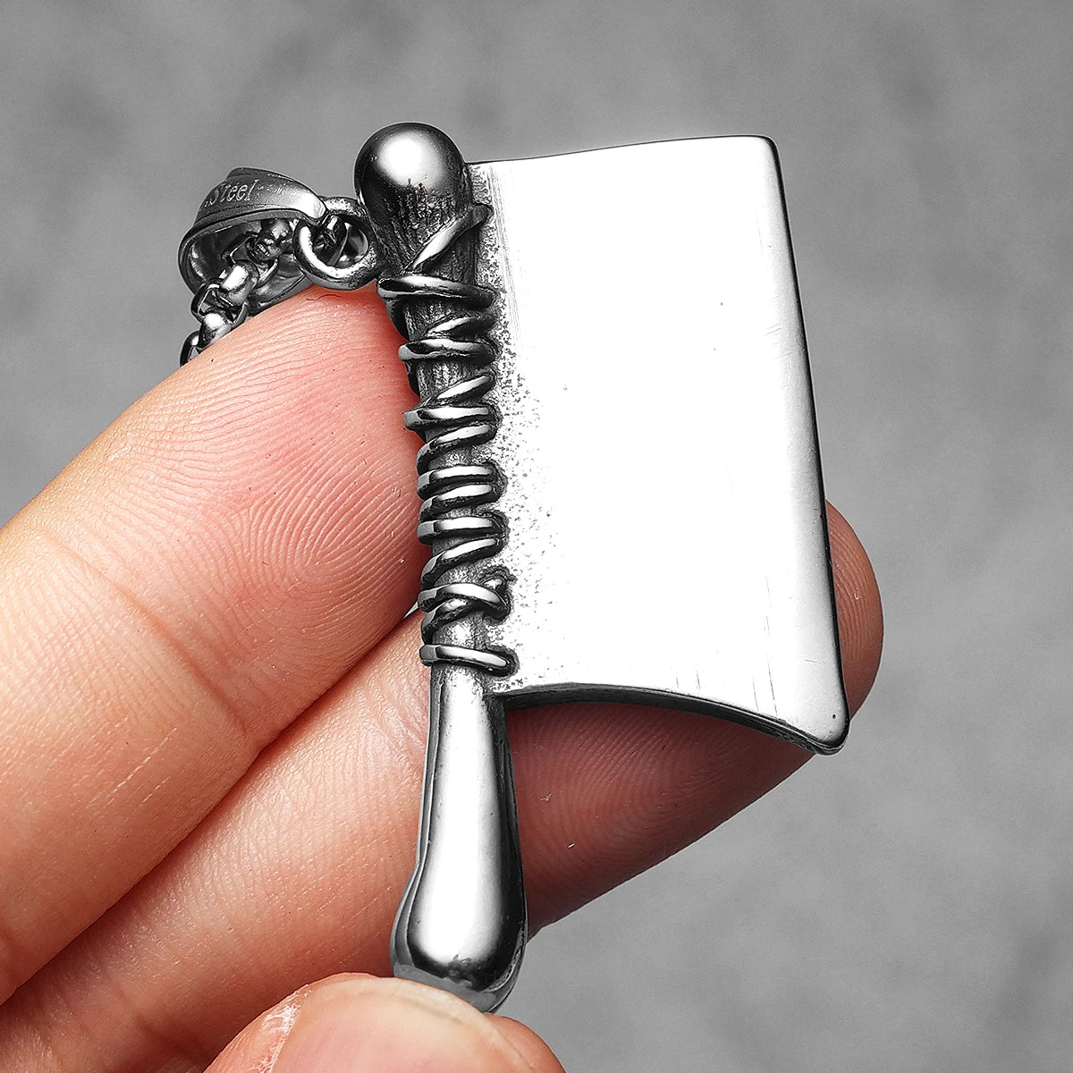 PENDRA Good Evil Kitchen Steel Necklace