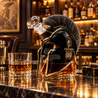 Ancient Greek Warrior Helmet Whiskey Decanter Crystal Liquor Bottle Home Bar Ornament Gift for Whiskey Lovers