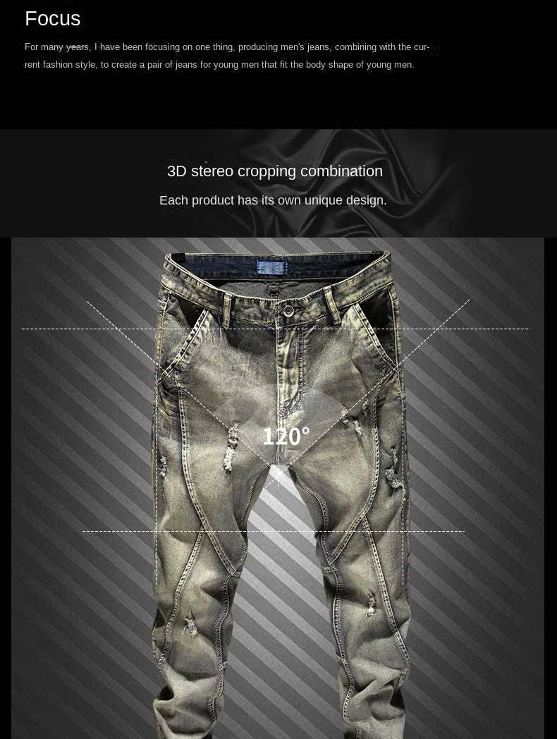 PENDRA Denim Straight Pants