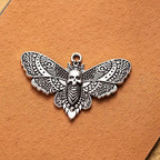 PENDRA Mothskull Gothic Moth Skull Pendant Set