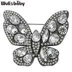 PENDRA Sparkling Butterfly Rhinestone Brooch