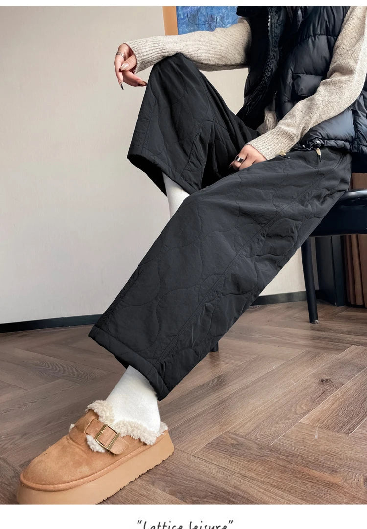 PENDRA Thick Cotton Wide Pants