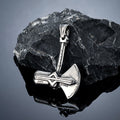 PENDRA Thor Hammer Norse Leather Necklace