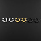 Stainless Steel Spiked Huggie Hoop Earrings for Men Women Black Punk Cone Rivet Spike Clicker Earrings Gothic Rock Jewelry Gift