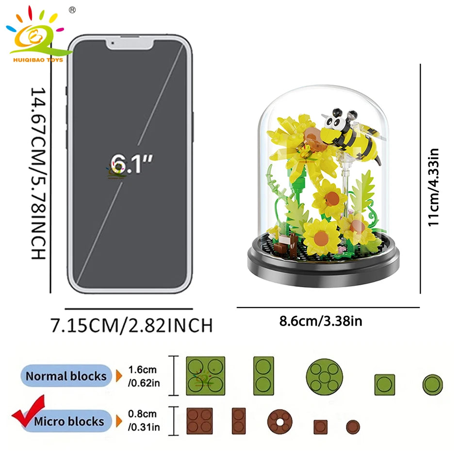 PENDRA Insect Butterfly Floral Building Set