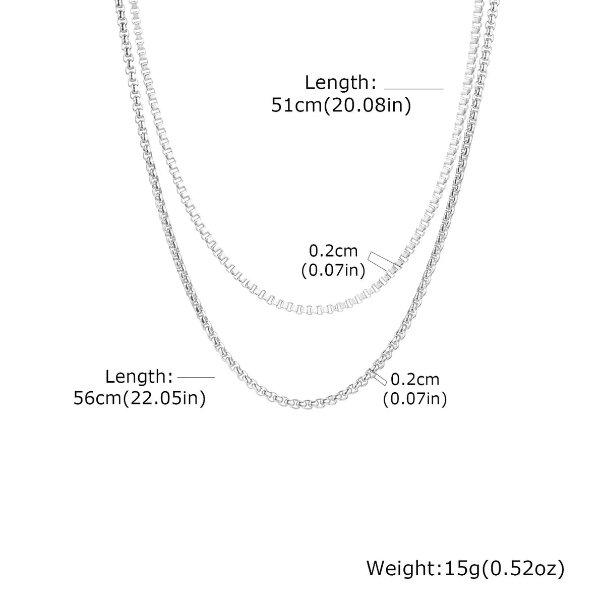 PENDRA Gold Silver Chain Necklace