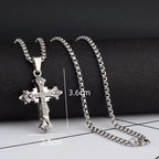 PENDRA Crosssteel Titanium Steel Cross Pendant