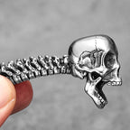 PENDRA Skull Spine Domineering Steel Necklace