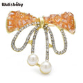 PENDRA Bellamy Handmade Crystal Bowknot Brooch