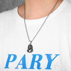 PENDRA Christian Jesus Avatar Steel Necklace