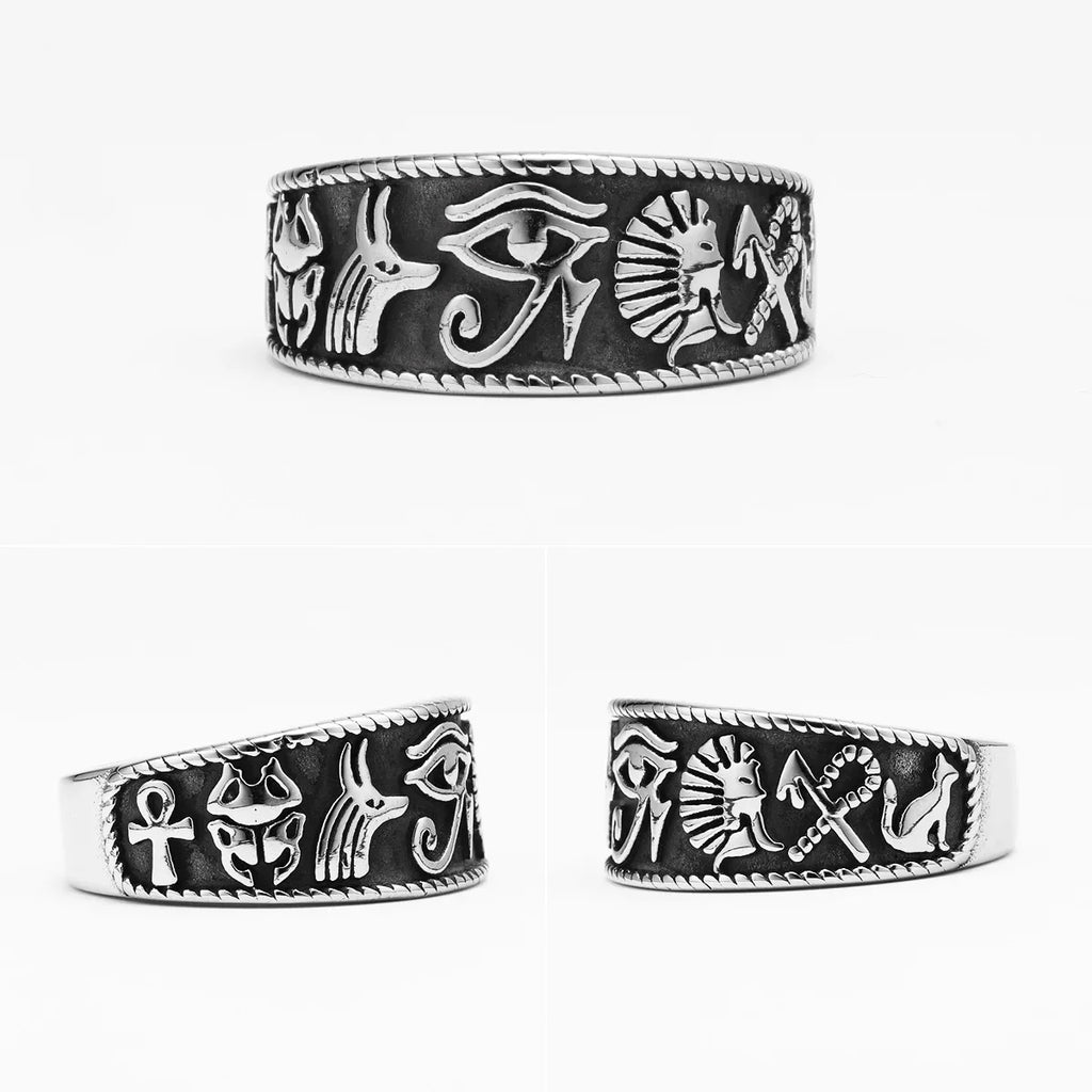 PENDRA Egypt Pharaoh Eye Steel Ring