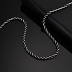 PENDRA Twisted Black Chain Necklace
