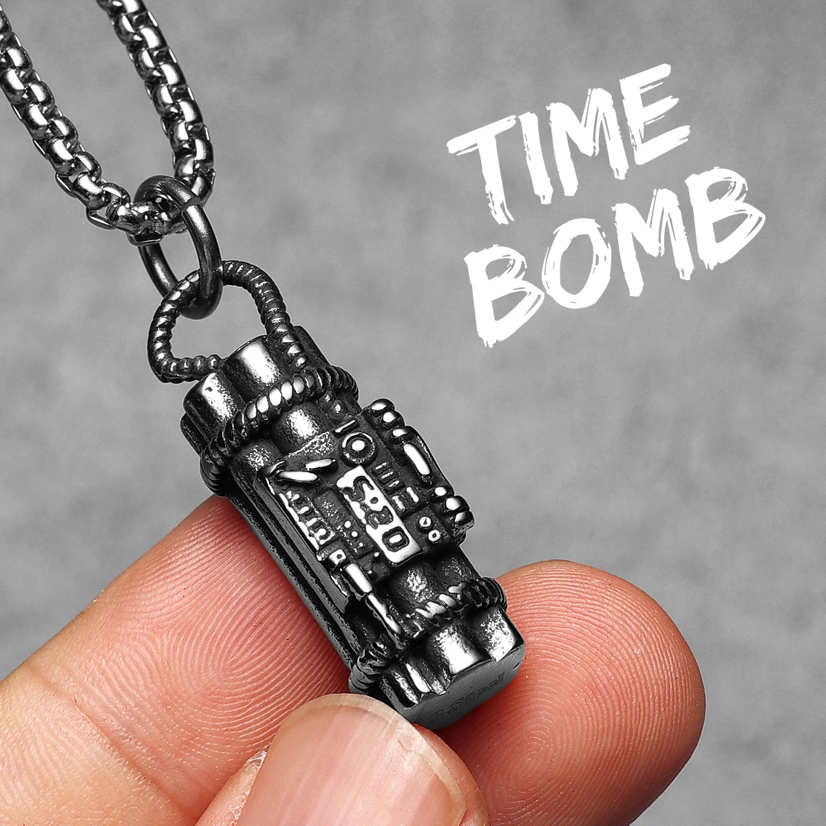 PENDRA Time Bang Steel Necklace