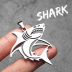 PENDRA Great Shark Sweater Steel Necklace