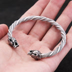 PENDRA Wolfcrest Vintage Viking Wolf Head Bracelet