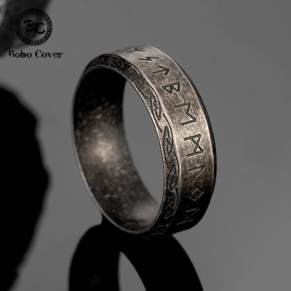 PENDRA Celtic Knot Rune Ring