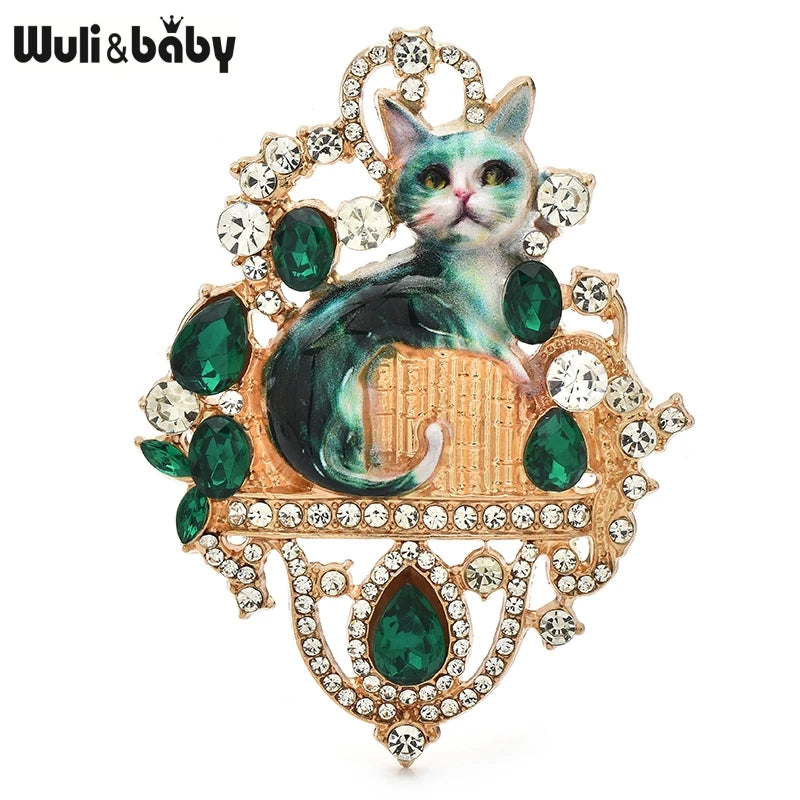 PENDRA Royalecat Luxury Palace Cat Brooch
