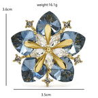PENDRA Peachelle Crystal Peach Blossom Brooch